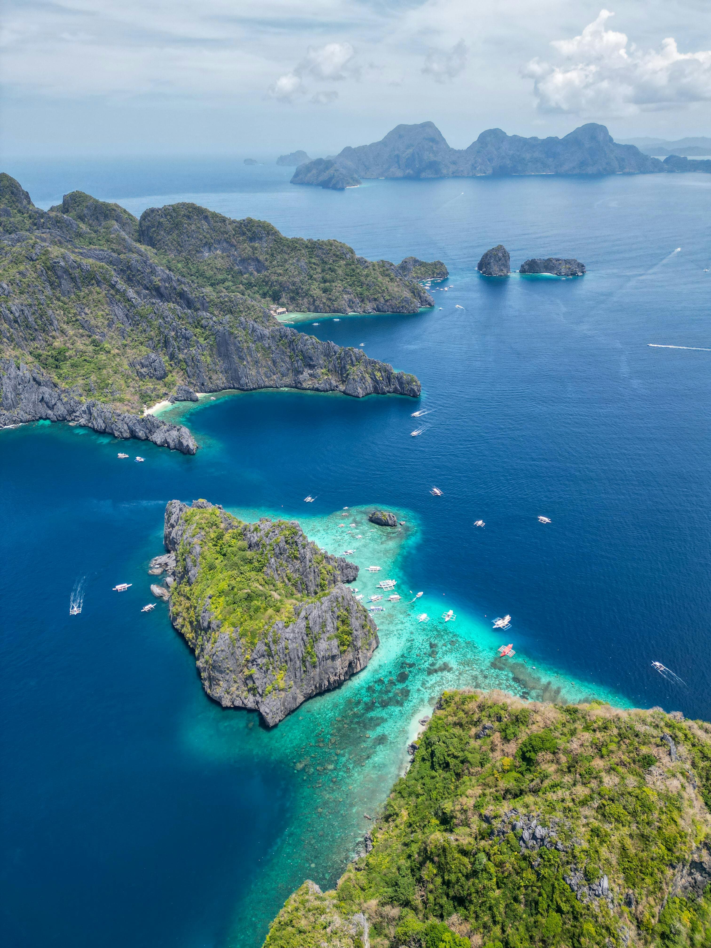 Coron Island aerial view